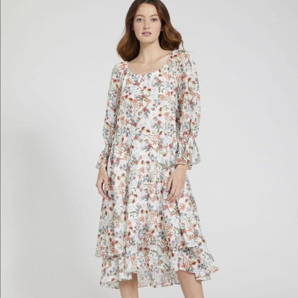 Alice + Olivia Miora High Low Midi Dress Size 2 - Picture 2 of 7
